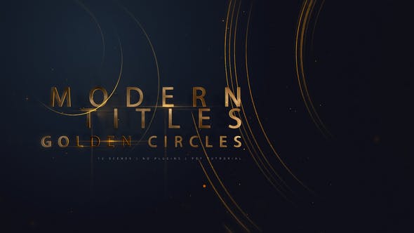Modern Titles | Golden Circles - 25353724 Videohive Download