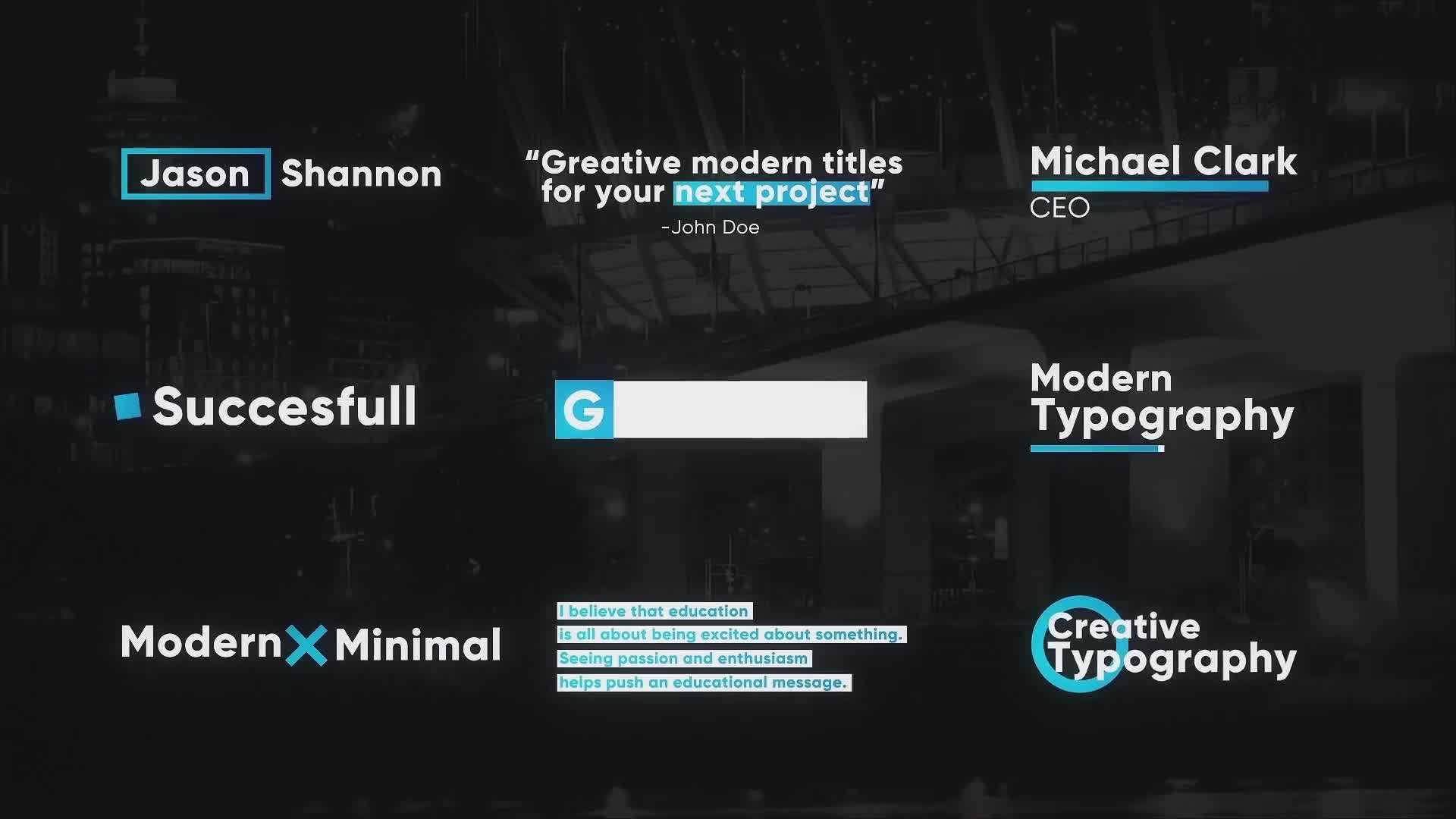 Modern Titles & Lower Thirds for Premiere Pro Videohive 29031449 Premiere Pro Image 1