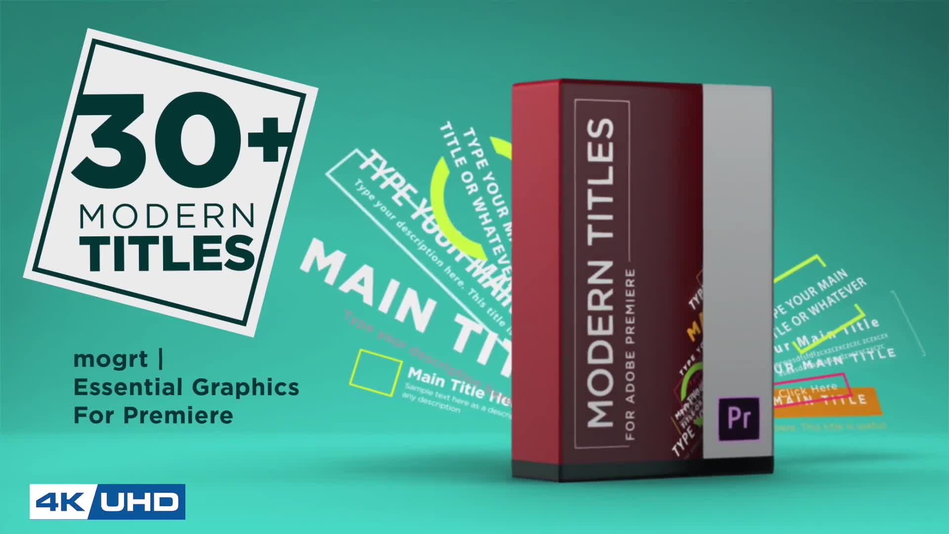 Modern titles. Essential Graphics. Videohive Pack.