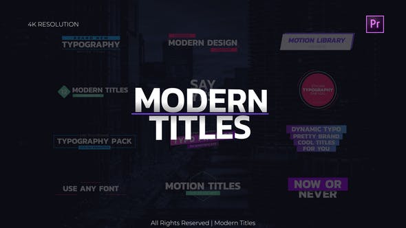 Modern Titles - Videohive Download 30180891