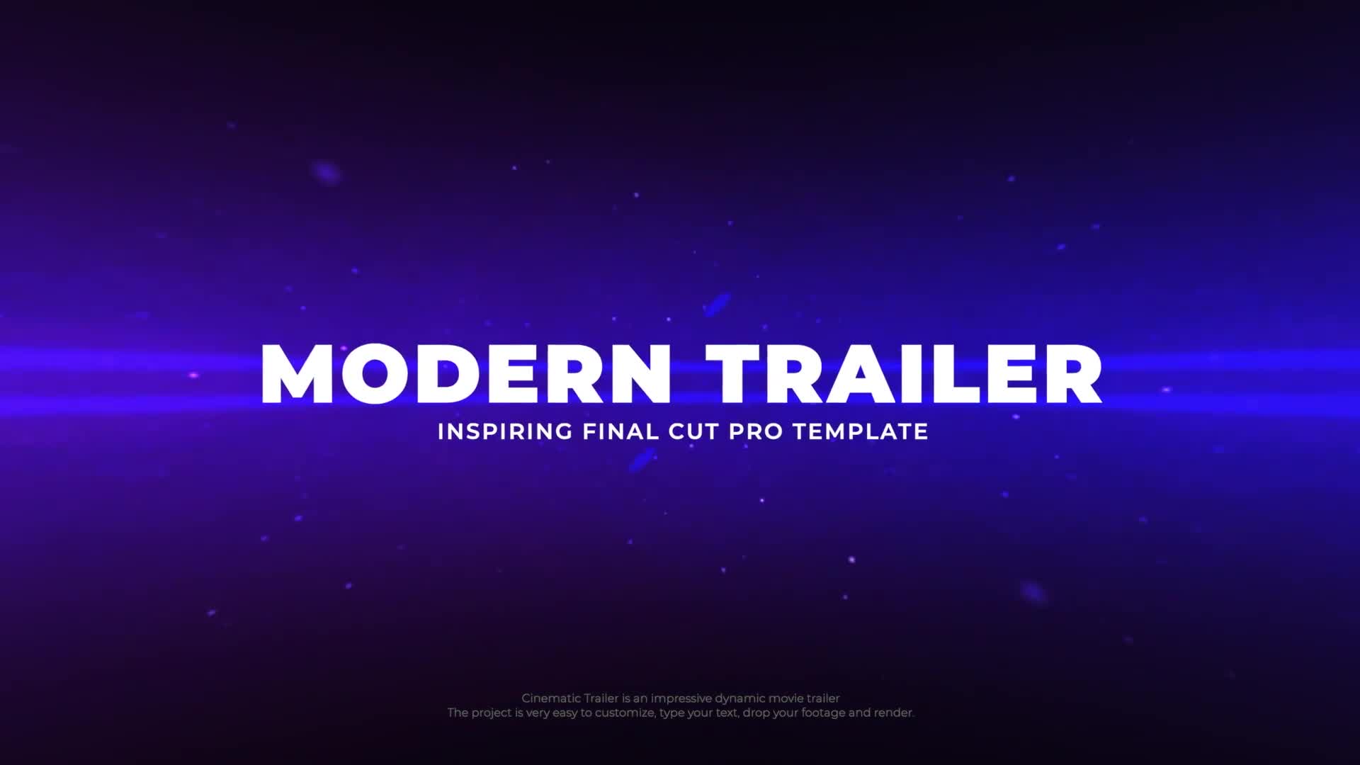 Modern Trailer for FCPX Videohive 35906716 Apple Motion Image 1