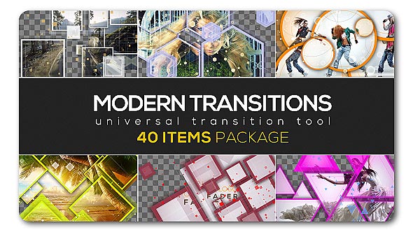 Modern Transition Pack | 40 items - Download Videohive 19830451