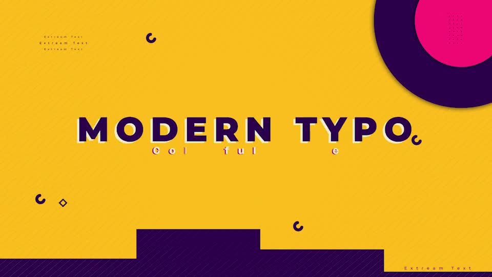 Modern Typo Opener Videohive 37640604 After Effects Image 1