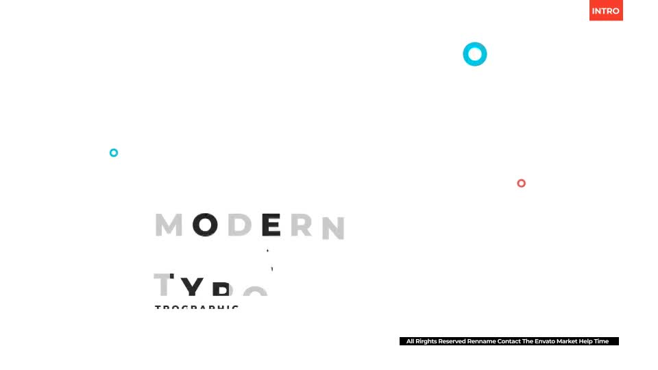 Modern Typographic Intro Videohive 24850123 After Effects Image 1