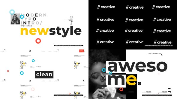 Modern Typographic Intro - 24850123 Videohive Download
