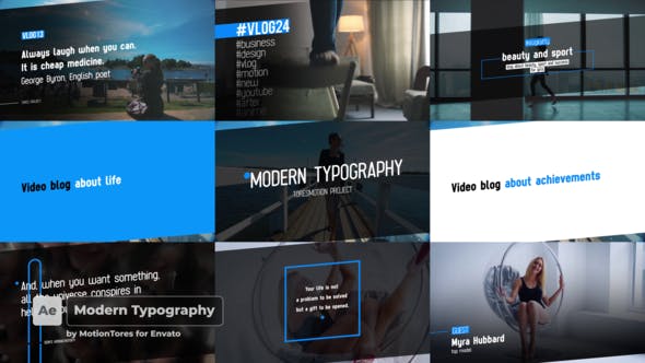 Modern Typography \ After Effects - Videohive Download 24665583