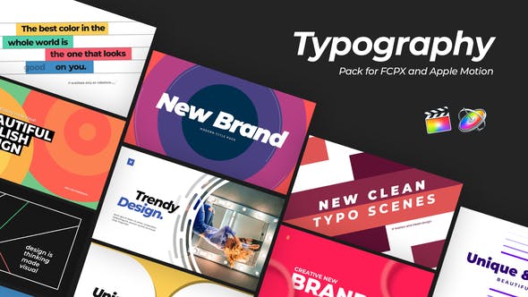 Modern Typography for FCPX - Videohive Download 25861462