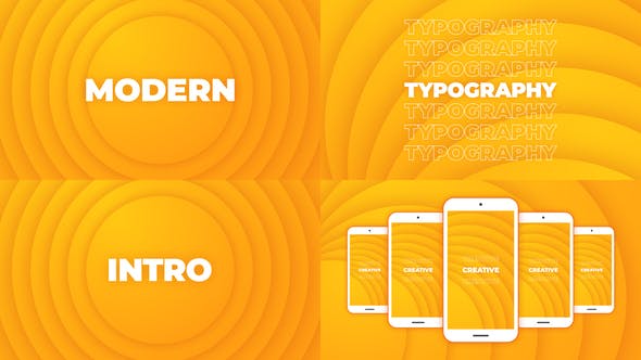 Modern Typography Intro - 23964976 Download Videohive