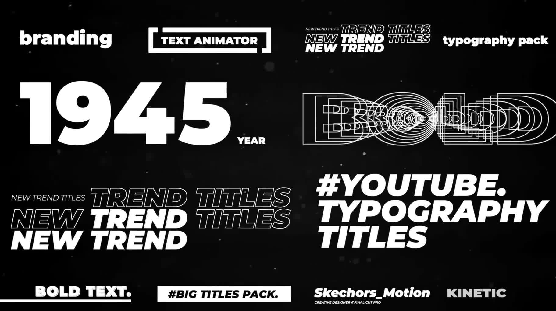 Modern Typography Titles | After Effects Videohive 34619658 After Effects Image 1