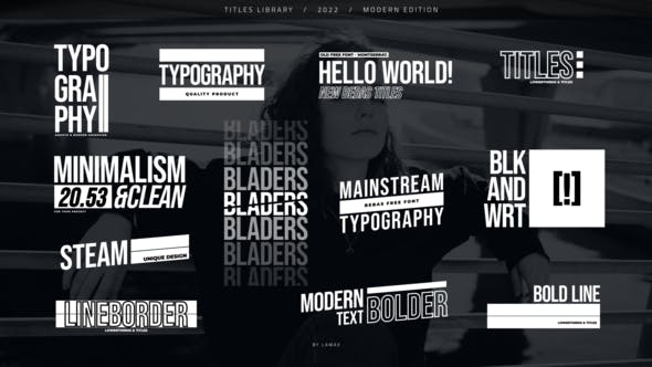 Modern Typography Titles | DaVinci Resolve - Videohive Download 39414568