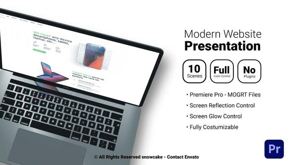 Modern Website Presentation For Premiere Pro - Download Videohive 35221558