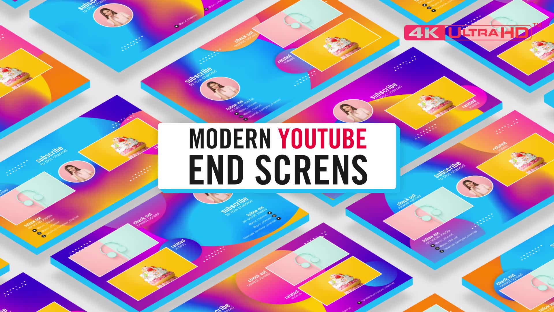 Modern Youtube End Screens Videohive 26371056 Premiere Pro Image 10
