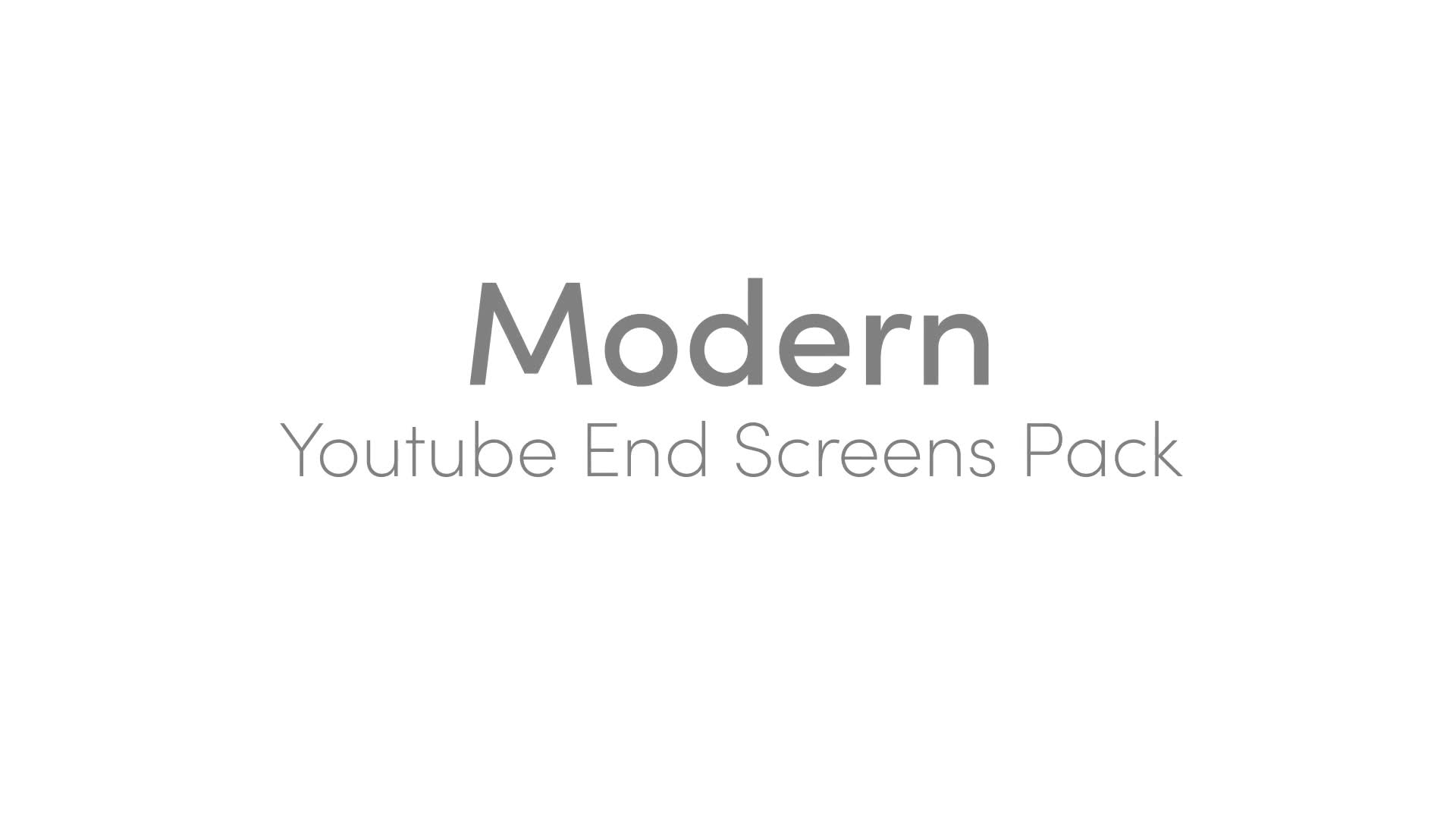 Modern Youtube Endscreens Pack Videohive 33212520 After Effects Image 1