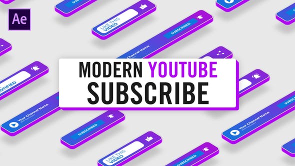 Modern Youtube Subscribe - Download 33241183 Videohive