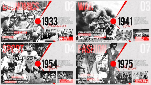 Moments of History Timeline of Events - Videohive Download 24870166