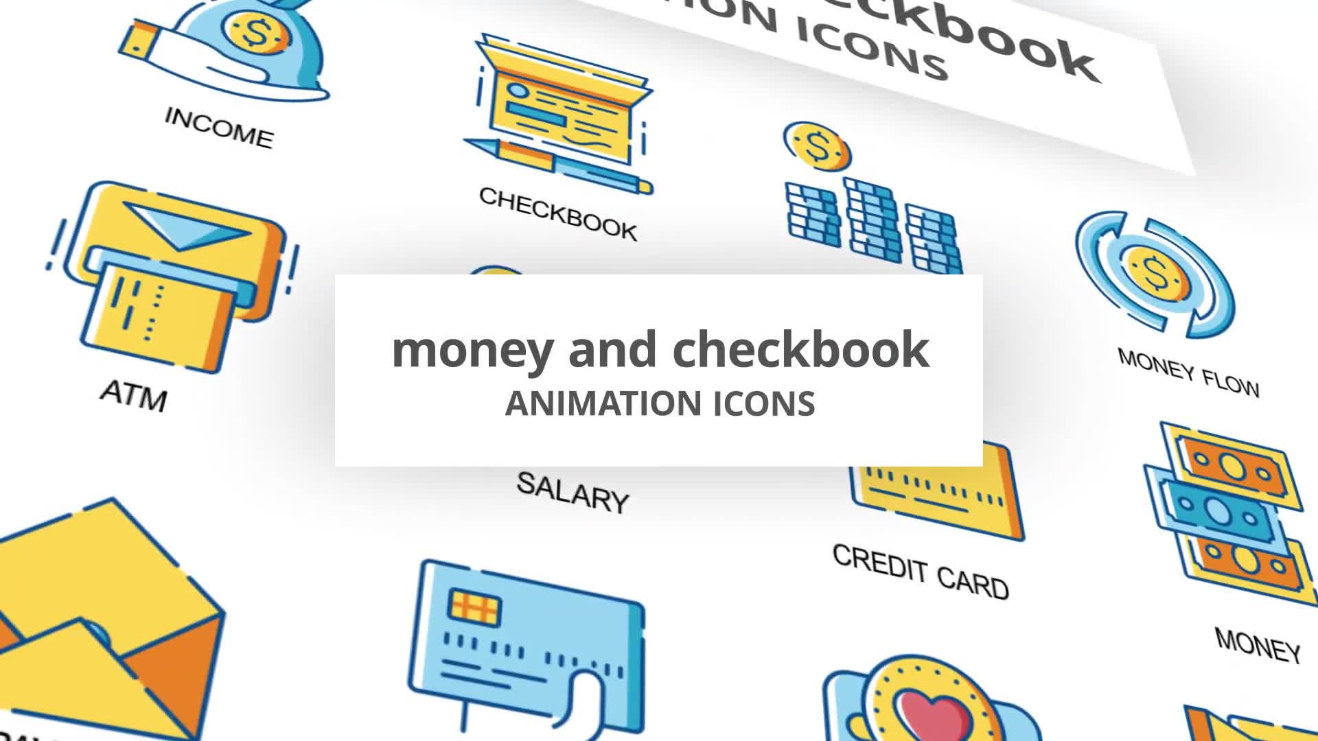 Money & Checkbook Animation Icons Videohive 30260902 After Effects Image 1