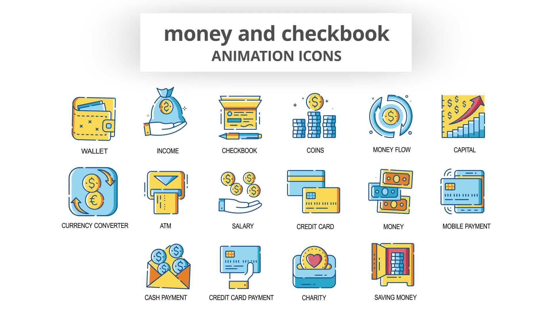 Money & Checkbook Animation Icons Videohive 30260902 After Effects Image 10