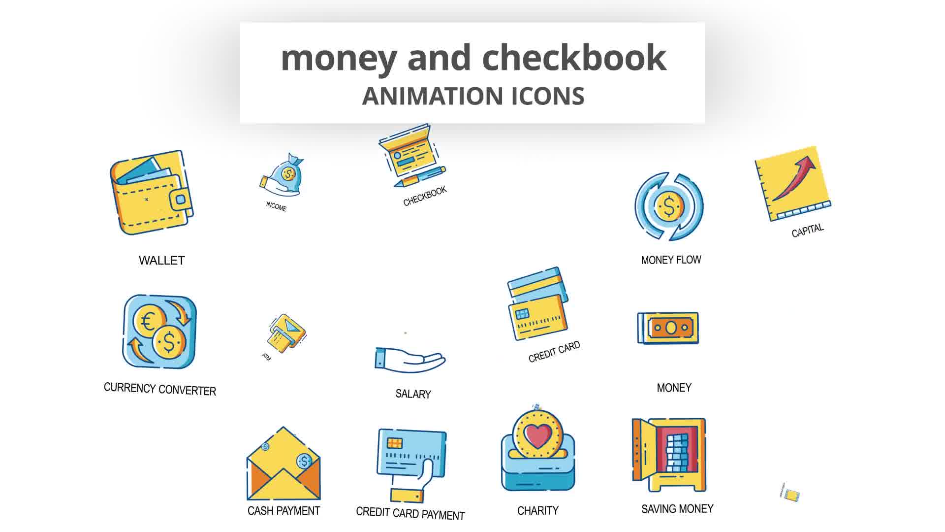 Money & Checkbook Animation Icons Videohive 30260902 After Effects Image 11