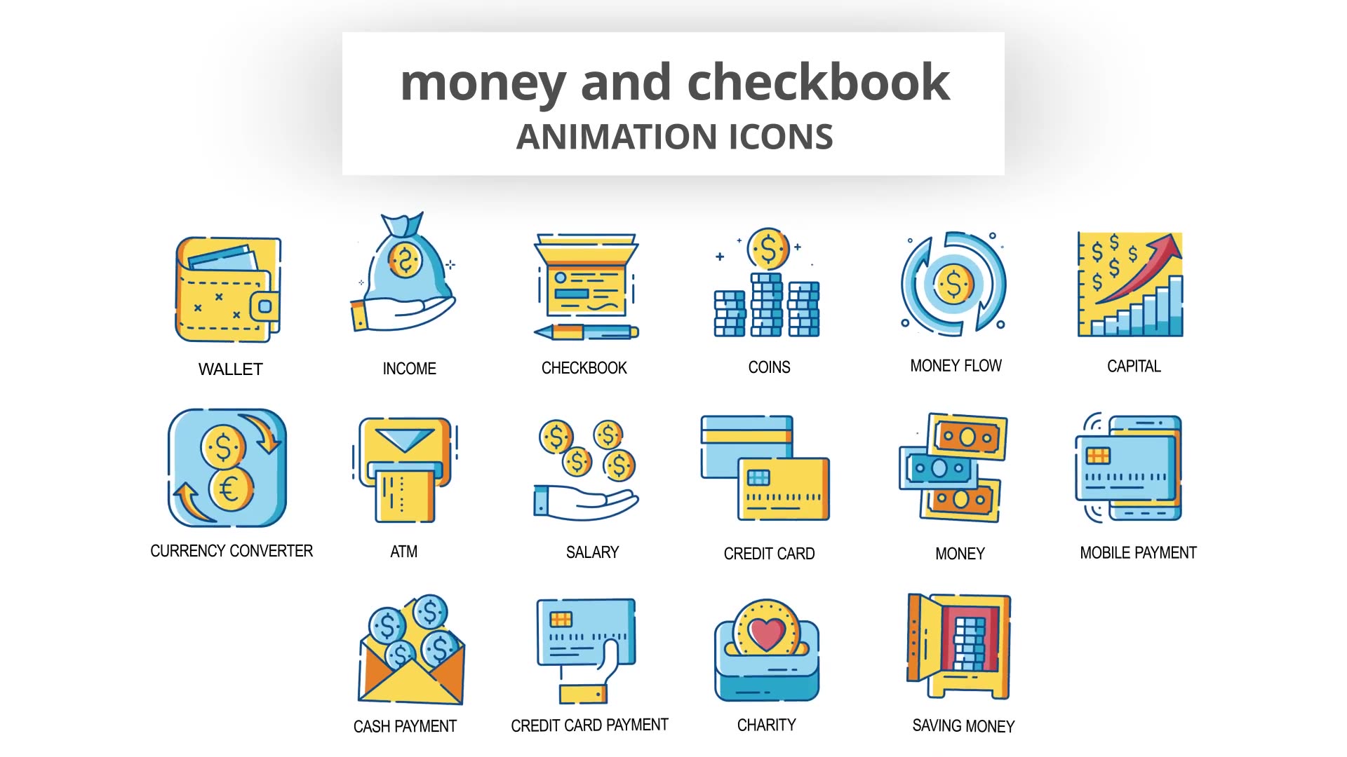 Money & Checkbook Animation Icons Videohive 30260902 After Effects Image 5