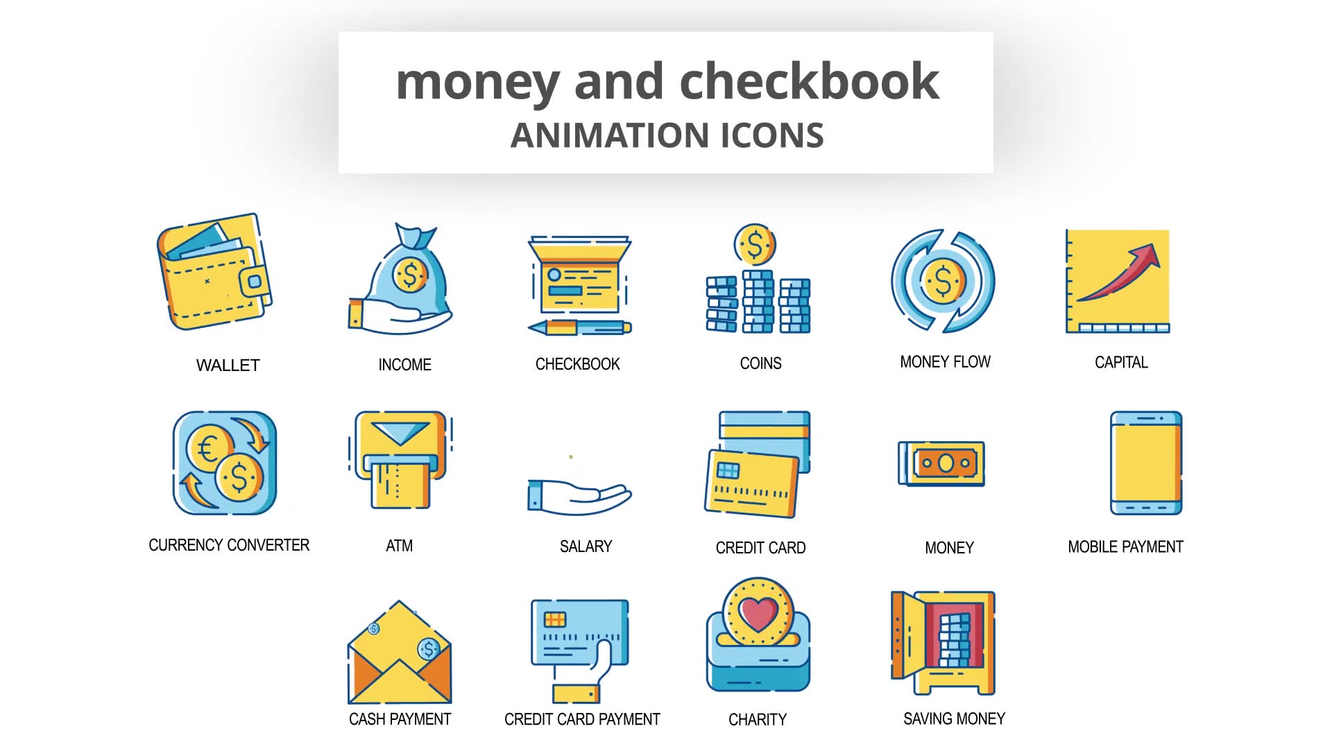 Money & Checkbook Animation Icons Videohive 30260902 After Effects Image 6