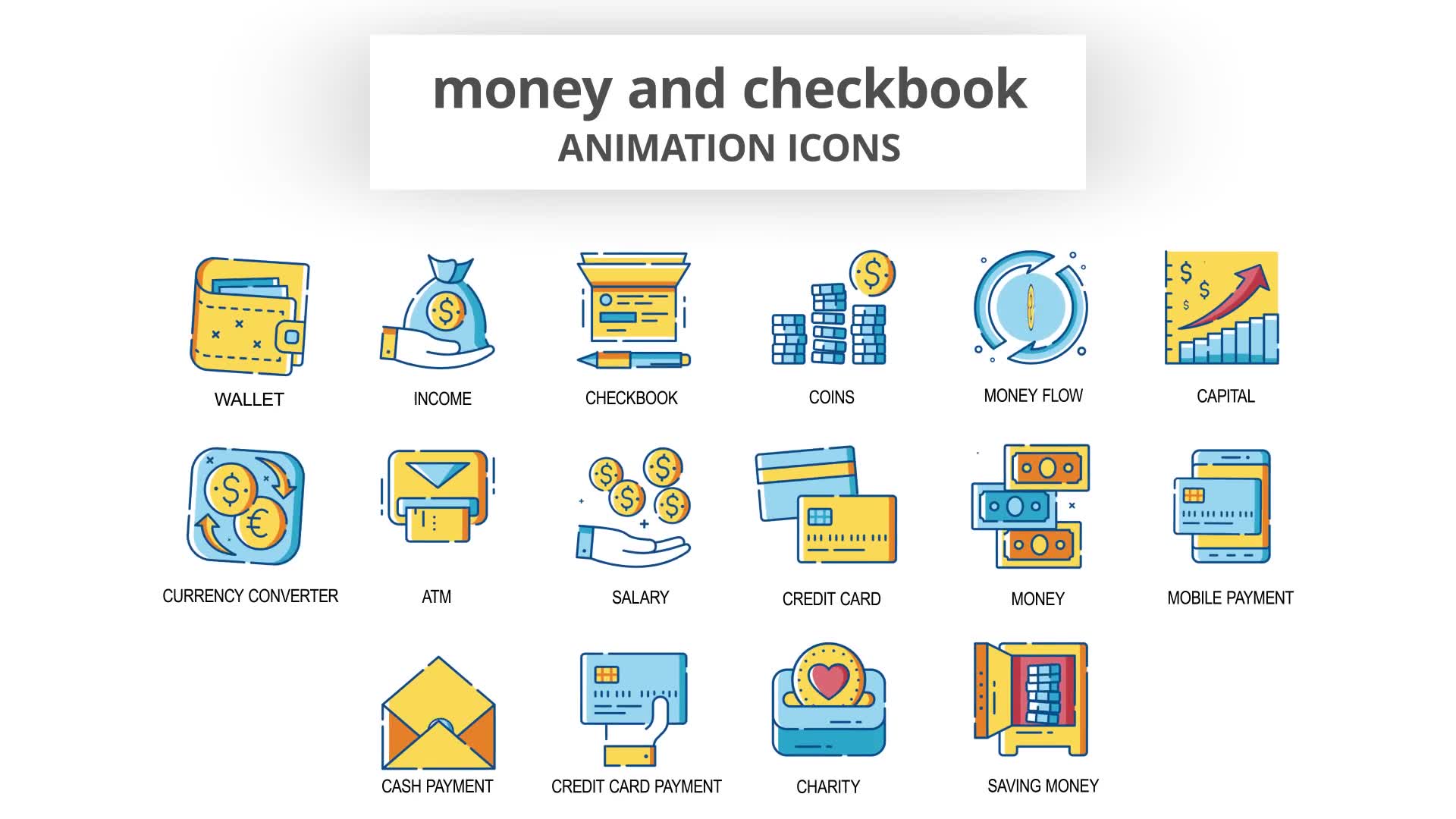 Money & Checkbook Animation Icons Videohive 30260902 After Effects Image 7