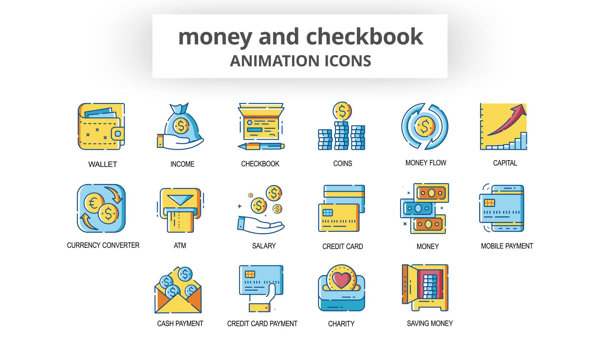 Money & Checkbook Animation Icons Videohive 30260902 After Effects Image 8