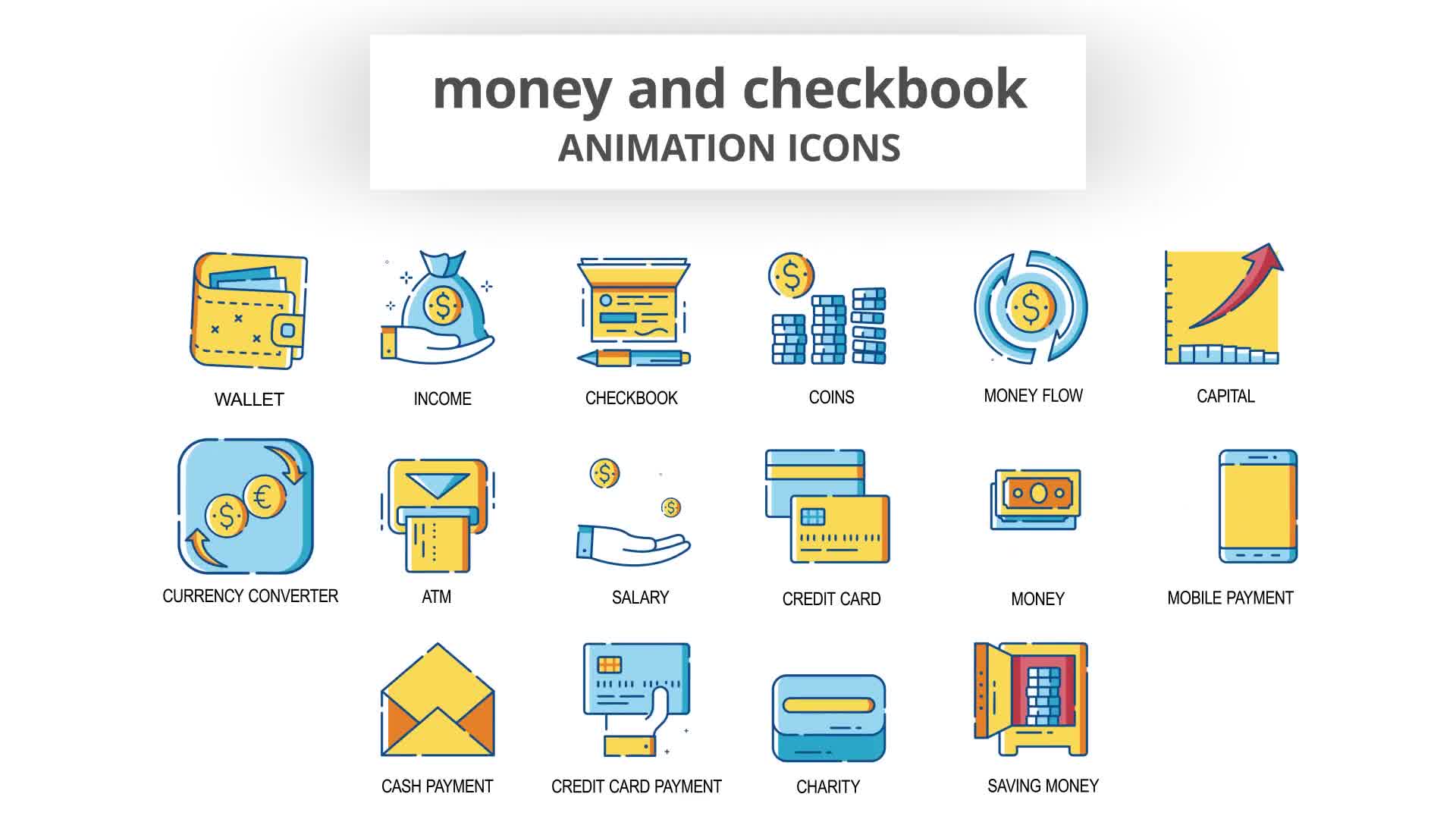 Money & Checkbook Animation Icons Videohive 30260902 After Effects Image 9