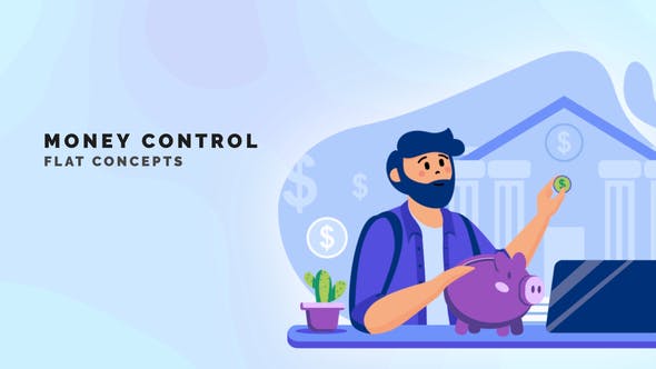 Money control Flat Concept - 33459207 Videohive Download