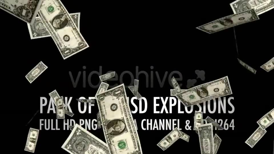 Money Explosion US Dollars Pack of 12 Videohive 4382949 Motion Graphics Image 2