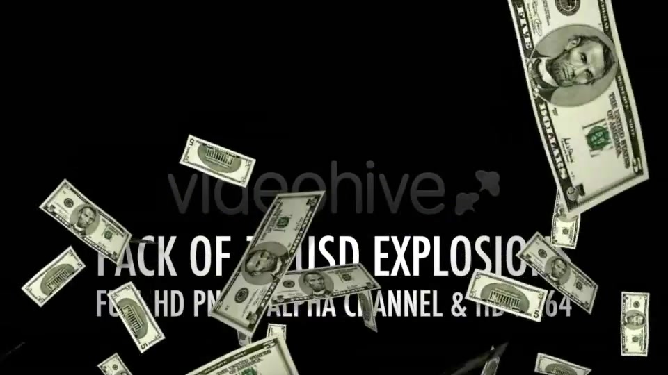 Money Explosion US Dollars Pack of 12 Videohive 4382949 Motion Graphics Image 4