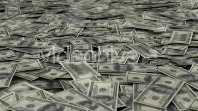 Money Pile $100 Dollar Bills Loop Videohive 2310532 Motion Graphics Image 1