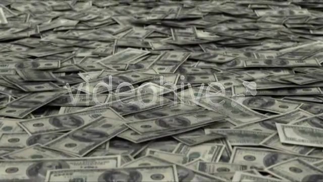 Money Pile $100 Dollar Bills Loop Videohive 2310532 Motion Graphics Image 5