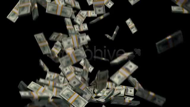 Money Stack Dollars Falling Videohive 4143773 Motion Graphics Image 1