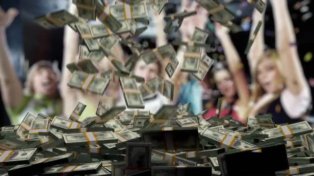 Money Stack Dollars Falling Videohive 4143773 Motion Graphics Image 12