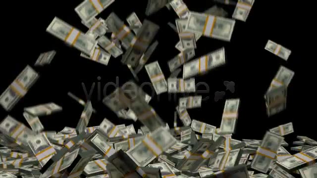 Money Stack Dollars Falling Videohive 4143773 Motion Graphics Image 2