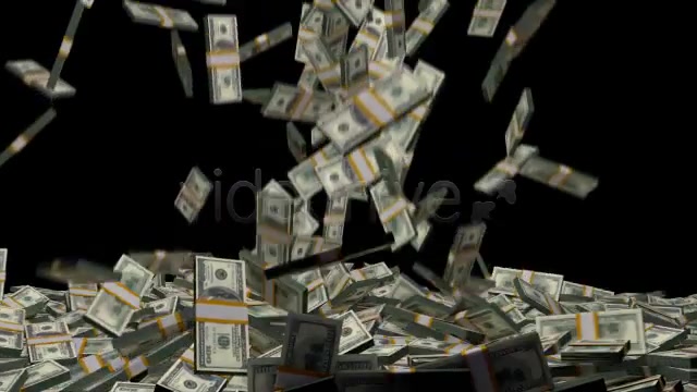 Money Stack Dollars Falling Videohive 4143773 Motion Graphics Image 4