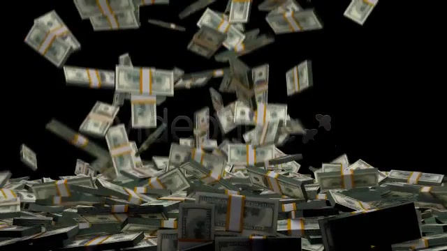 Money Stack Dollars Falling Videohive 4143773 Motion Graphics Image 6