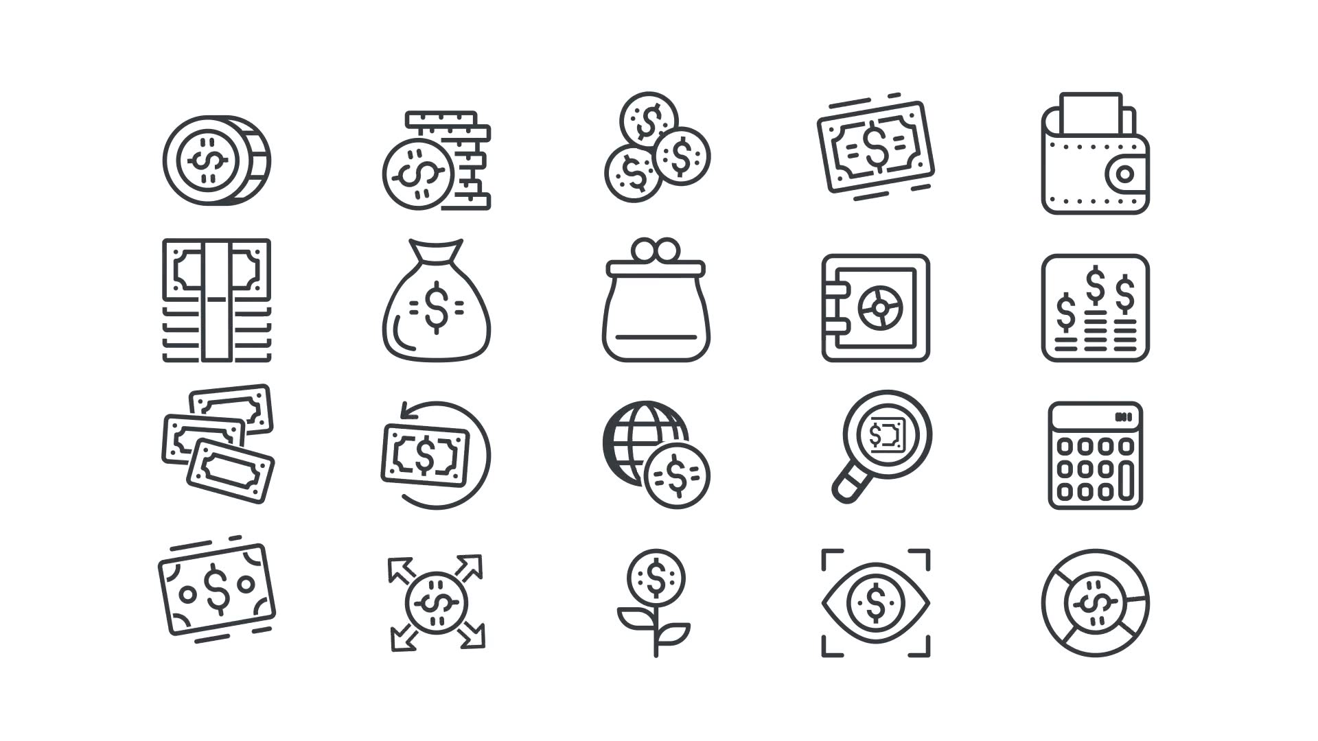 Money User Interface Icons Videohive 34274868 After Effects Image 7