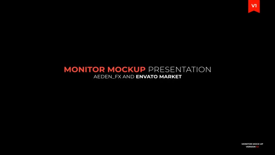Monitor Mockup Presentation 01 Videohive 24018699 After Effects Image 1