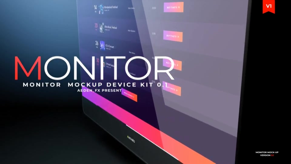 Download Monitor Mockup Presentation 01 Download Direct 24018699 Videohive After Effects