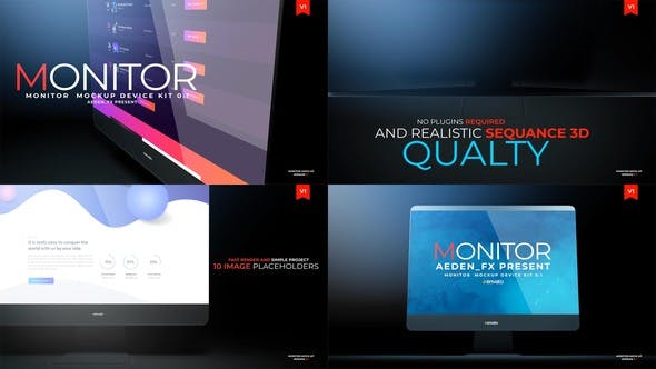 Download Monitor Mockup Presentation 01 Download Direct 24018699 Videohive After Effects
