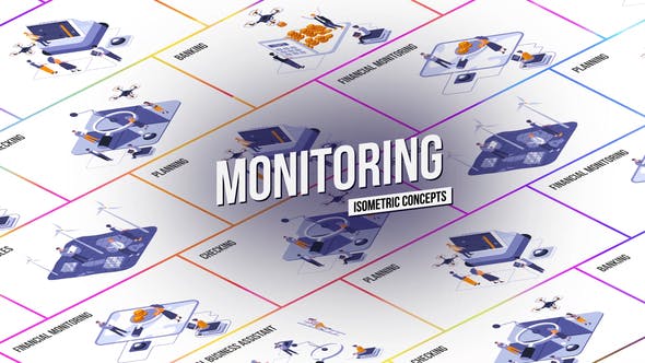 Monitoring Isometric Concept - Videohive Download 28986926