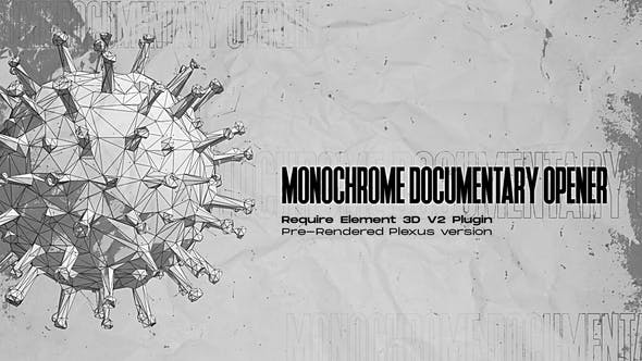 Monochrome Documentary Opener - Videohive 35271805 Download