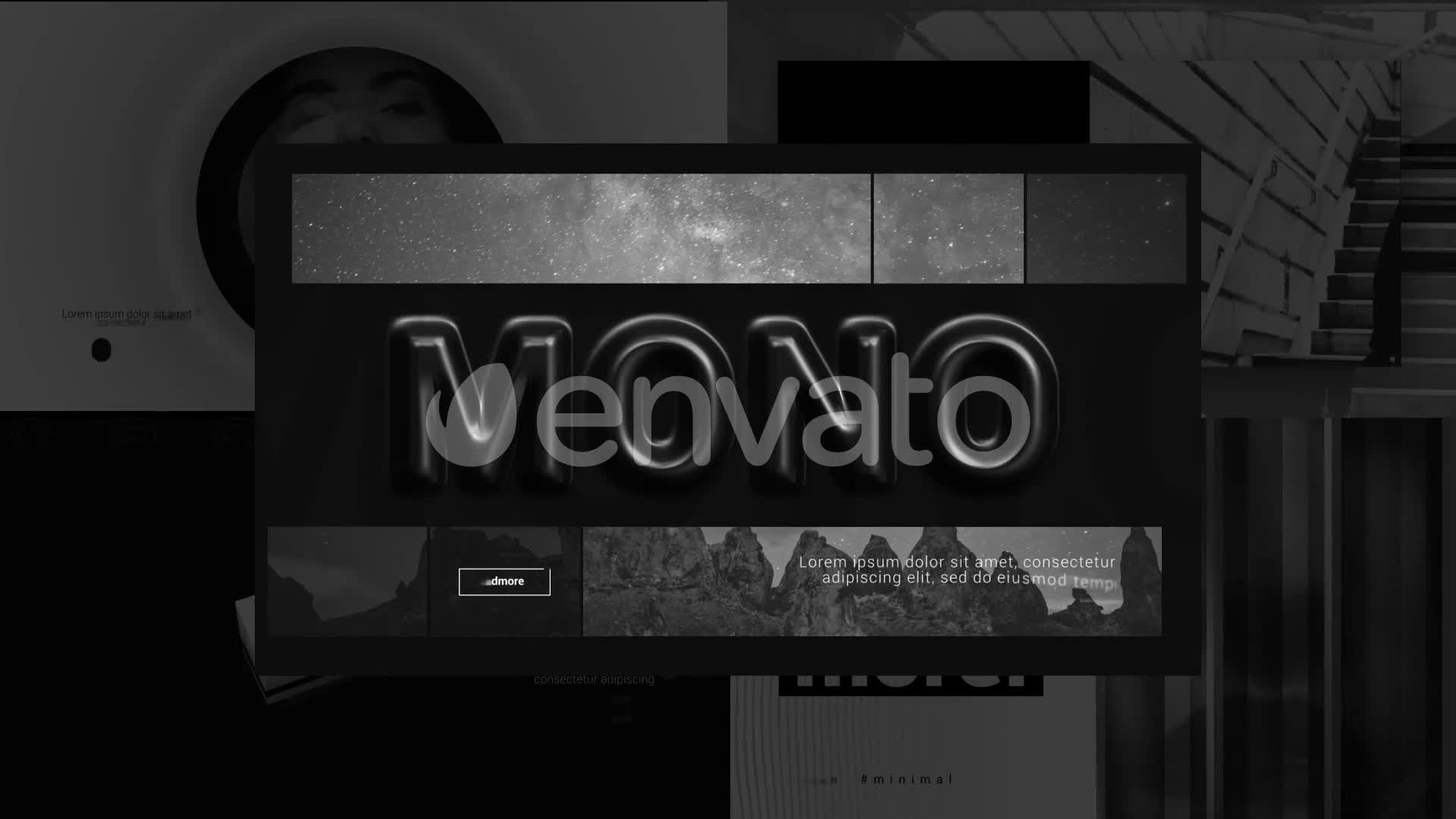 Monochrome Dynamic Typography Videohive 28171459 After Effects Image 1