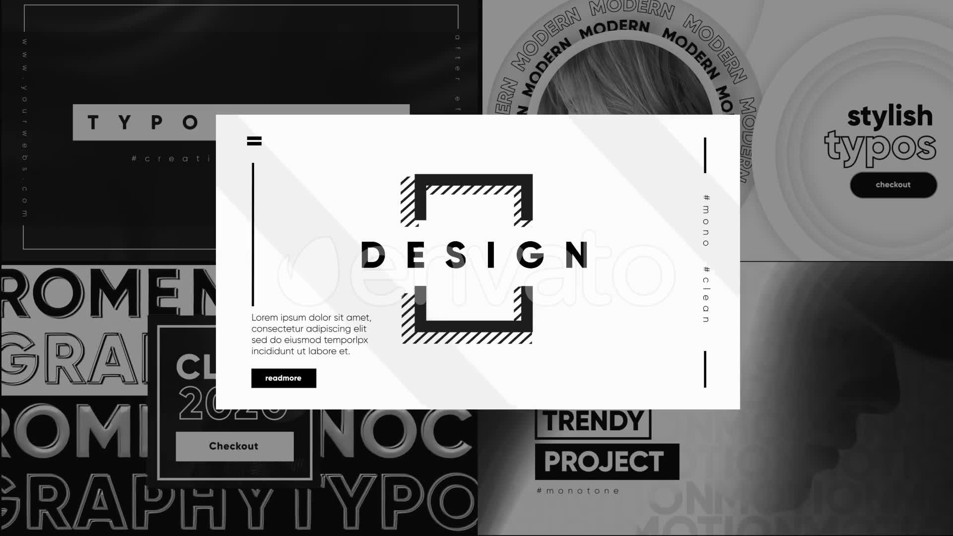 Monochrome Typography Videohive 27009326 After Effects Image 10