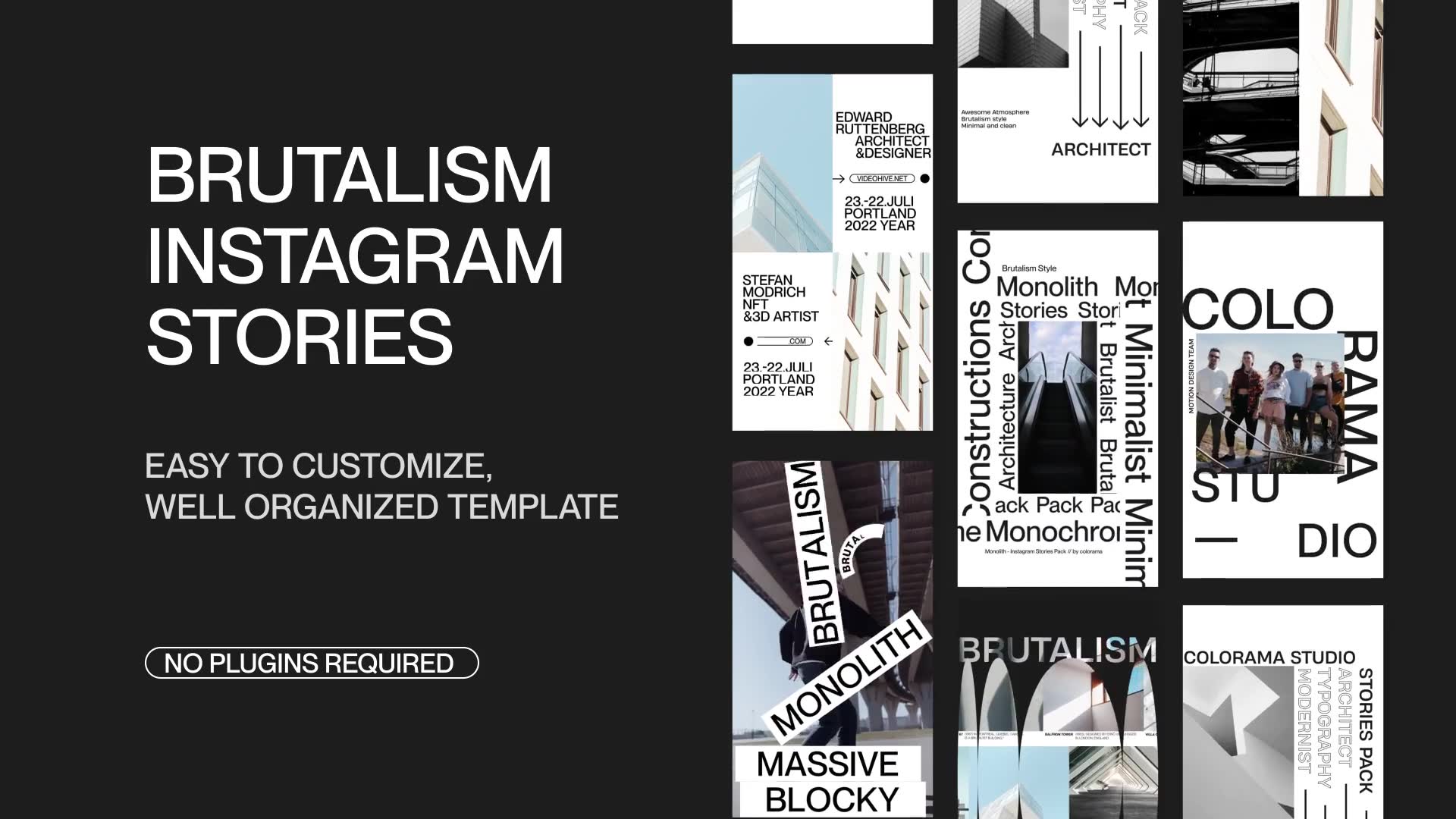 Monolith Brutalism Instagram Stories Videohive 36397846 Premiere Pro Image 2