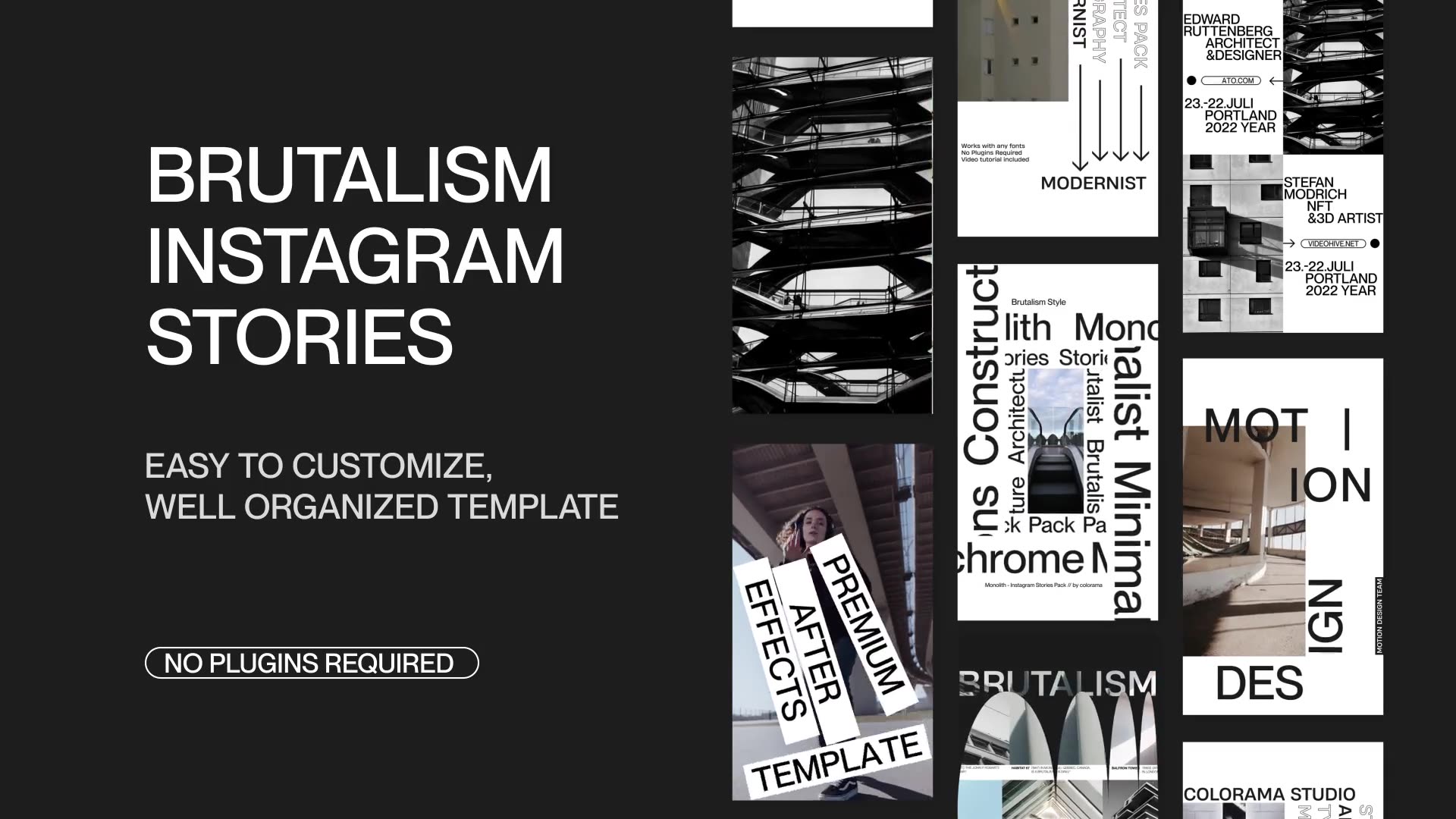 Monolith Brutalism Instagram Stories Videohive 36397846 Premiere Pro Image 3