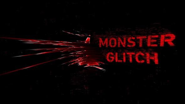 Monster Glitch Logo Reveal - Videohive 23460230 Download