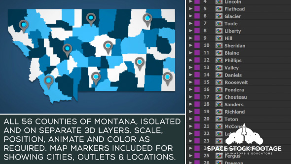 Montana Map Kit - Download Videohive 20871687