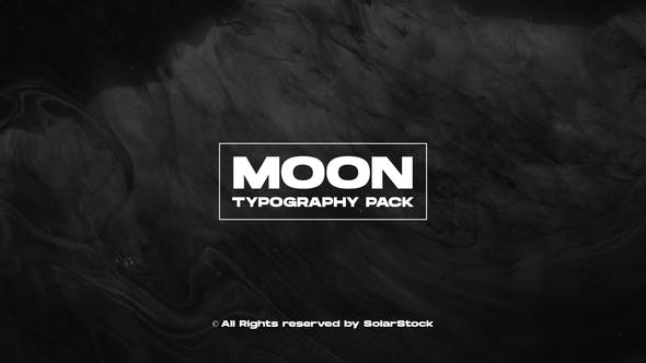 MOON Typography - Download 35398768 Videohive